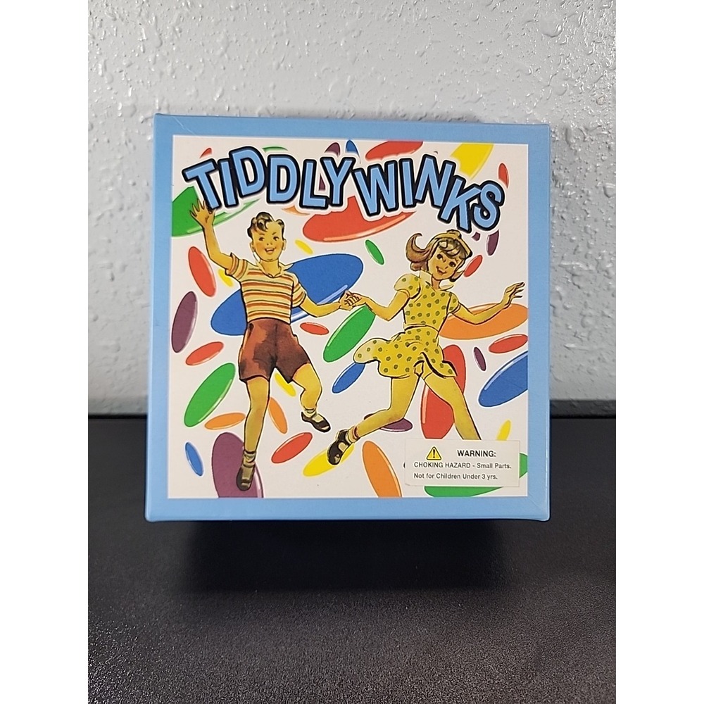 TIDDLY WINKS Game Plastic Disc Retro‎ vtg (1950's Style)